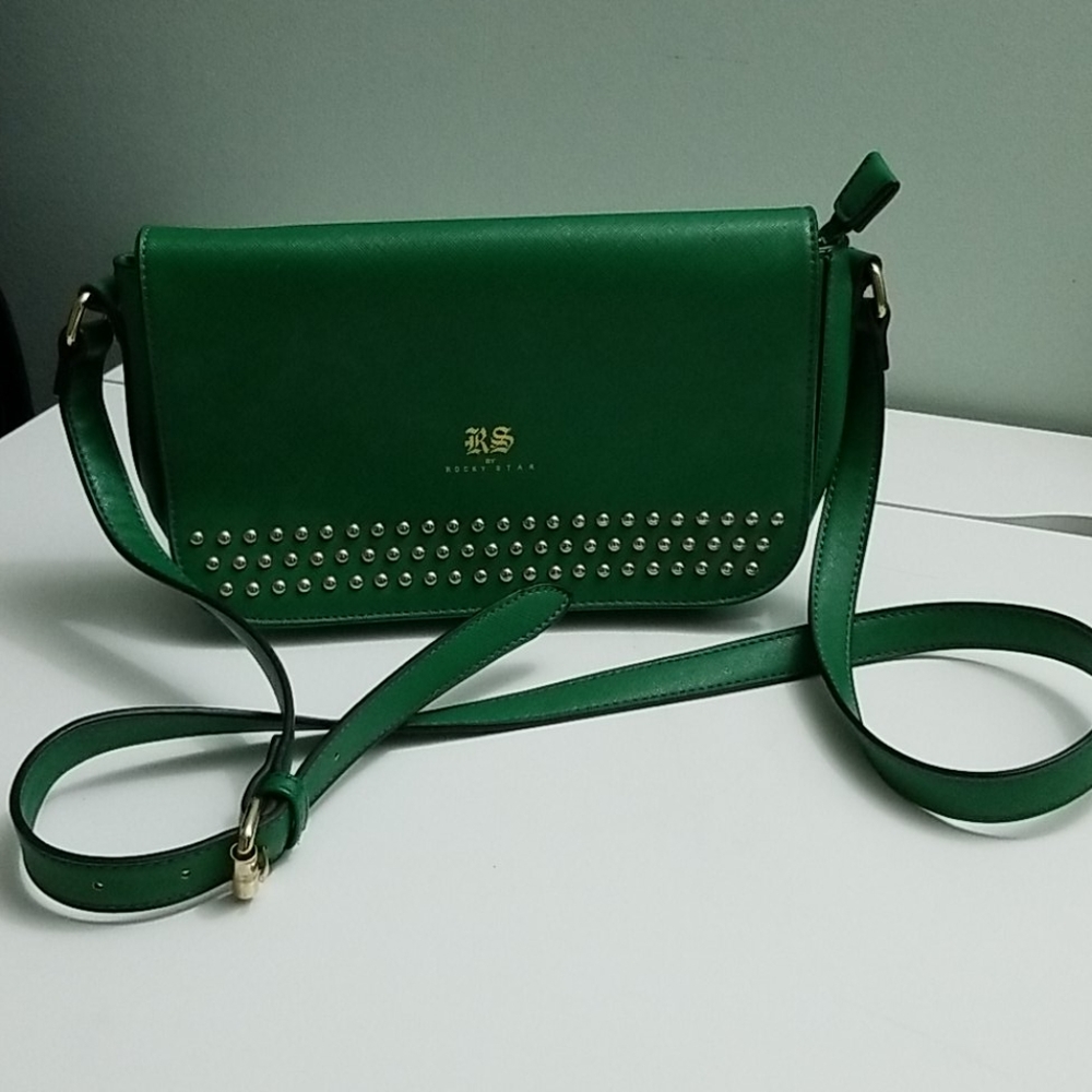 Vintage Rocky Star Green Crossbody Bag